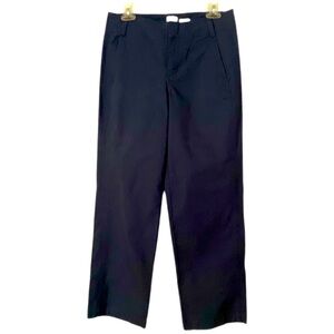 a new day Stretch Chino Pants Straight Leg High Waist Navy Blue Size 6